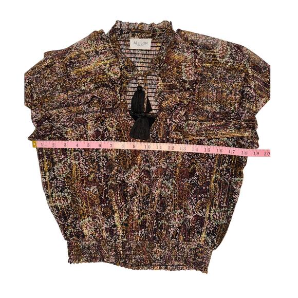 Allison New York Black & Gold Ruffled Two-Piece Mini Skirt Set Size XS - Picture 11 of 16